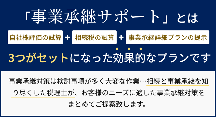 事業承継対策30万円サポート